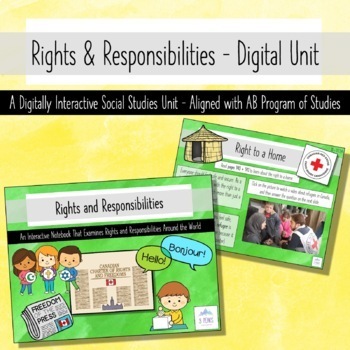 Preview of Rights and Responsibilities - Grade 3 Social Studies unit Aligned with AB PofS