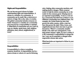 Rights and Responsibilities Mini-Book