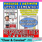 Responsibilities of Citizens: Reading Passage and Questions
