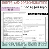 Rights and Responsibilities of Citizens Reading Passage an