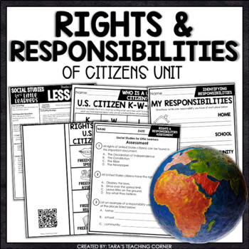 Preview of Rights and Responsibilities of Citizens | Social Studies Mini Unit