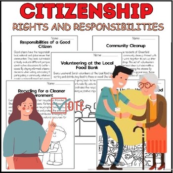 Preview of Rights and Responsibilities of a Good Citizen Reading Comprehension Passage