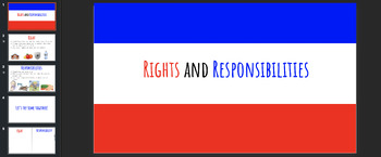 Preview of Rights and Responsibility Power Point