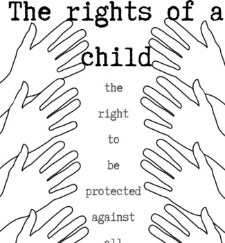 Preview of Rights of a Child Health lesson Poster
