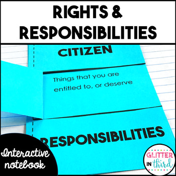 Preview of Rights & responsibilities of citizens activities interactive notebook