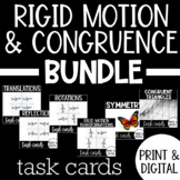 Rigid Motion & Congruence Task Card Bundle PRINT & DIGITAL