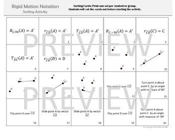 basic rigid motion proofs common core geometry homework