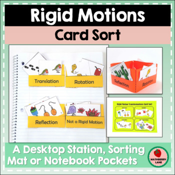 Preview of Rigid Motion Transformations Card Sorting Activity Geometry