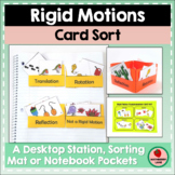 Rigid Motion Transformations Card Sorting Activity Geometry