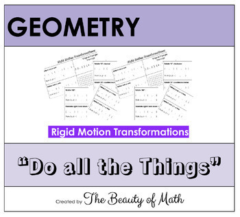 Preview of Rigid Motion Transformations "Do all the Things"
