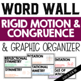 Rigid Motion and Congruence Vocabulary Word Wall and Graph
