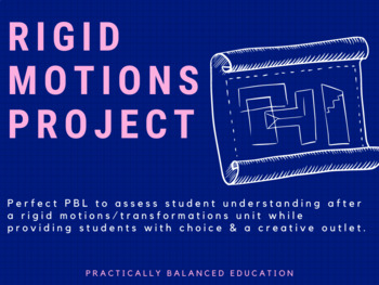 Preview of Rigid Motions Project (Geometric Transformations PBL)