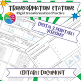 Rigid Transformation Stations Activity - EDITABLE