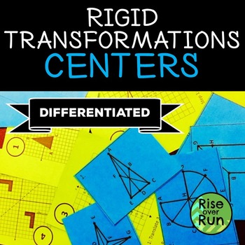 Preview of Rigid Transformations Math Centers with Differentiated Task Cards