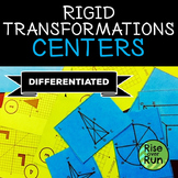 Rigid Transformations Math Centers with Differentiated Task Cards