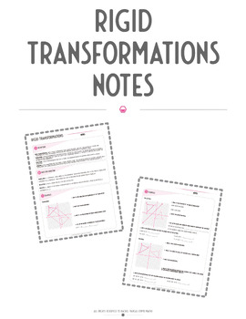 Preview of Rigid Transformations Notes