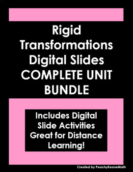 Preview of Rigid Transformations Unit Digital Activities (Distance Learning) BUNDLE