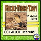 Rikki Tikki Tavi Constructed Response Writing Prompt with Rubric and Easel