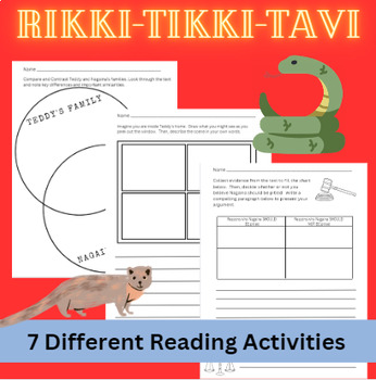 Preview of Rikki-Tikki-Tavi Reading Activities