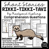 Rikki-tikki-tavi Reading Comprehension Worksheet Rikki Tik