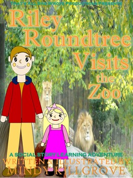Preview of Riley Roundtree Visits the Zoo: A Social Story Learning Adventure