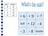 Riley's Input/Output: What's the Rule? (Hidden Picture Game)