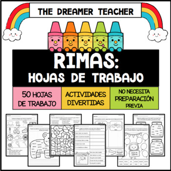 Preview of Rimas: Actividades y Hojas de Trabajo | Distance Learning