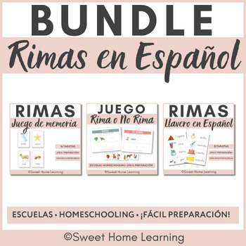 Preview of Rimas BUNDLE - Rhyming Spanish Bundle