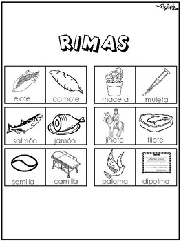 Rimas en Español  / Rhymes in Spanish  by Brenda Hernandez