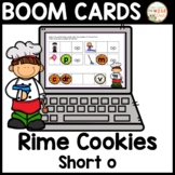 Rime Cookies: Short o | BOOM CARDS (Distance Learning)