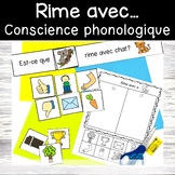 Rime - French rhymes phonological awareness - comparaison de mots