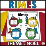 Rimes - Thème de Noël - French Christmas Rhyming Activity