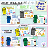 Recycling corner- Doodle decor Bundle- Bilingual