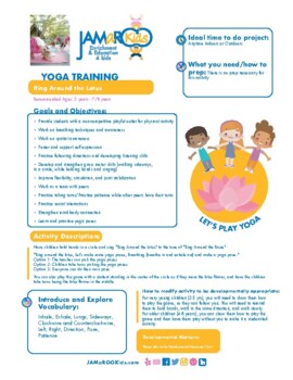 Preview of Ring Around the Lotus Yoga Activity Lesson Plan