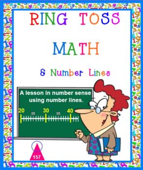 Preview of Ring Toss Math with Number Lines SMARTBOARD