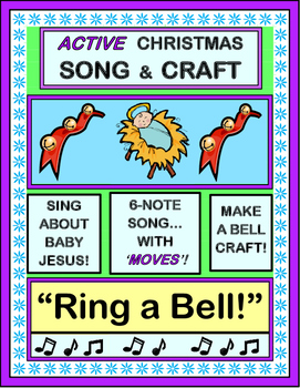 Preview of "Ring a Bell!" - Active Christmas Song and Craft!