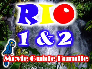 Preview of Rio 1 & 2 Movie Guide Bundle - Movie Questions with Extra Activities
