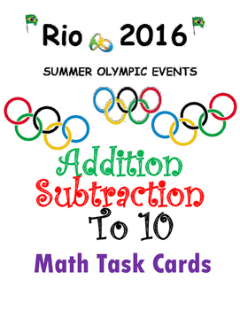 Preview of Rio Olympic Fun {addition and subtraction to 10}