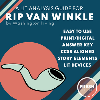 Preview of Rip Van Winkle Lit Guide | Washington Irving  | Literary Analysis | Theme