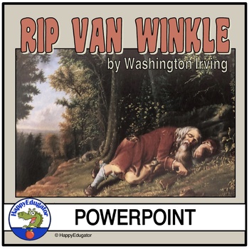 Preview of Rip Van Winkle PowerPoint - Questions, Writing Prompts, and Author Biography
