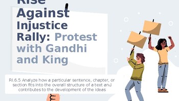 Preview of Rise Against Injustice - King and Gandhi