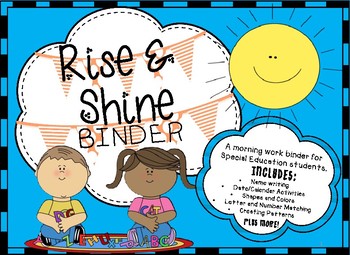 Preview of Rise and Shine Binder - A Morning Work Binder for Special Education Students