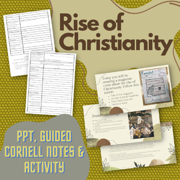 Preview of Rise of Christianity (World History) PowerPoint, Notes, & Activity