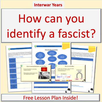 Preview of Rise of Fascism Lesson Plan | Totalitarianism | Hitler | Mussolini | GoogleDrive