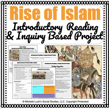 Preview of Rise of Islam Informational Reading & Inquiry Based Learning Activities