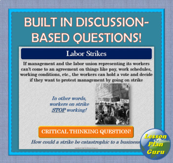 Rise of Industrial Unions - Reading with Questions  Industrial revolution  lessons, High school lesson plans, Social studies education