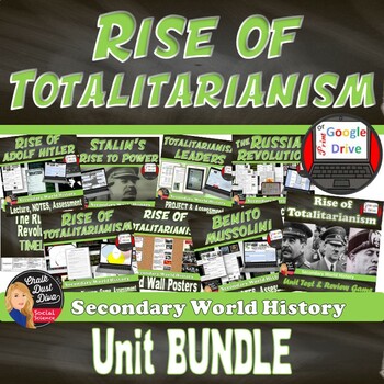 Preview of Totalitarianism | BUNDLE | Era Between the Wars| Print & Digital | Grades 8-12