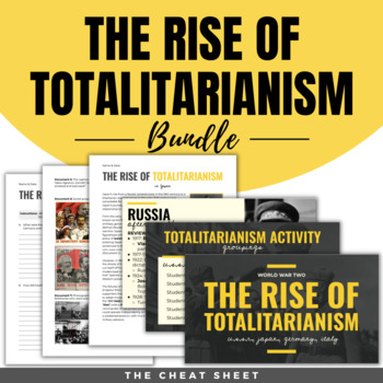 Preview of Rise of Totalitarianism Bundle: Germany, Italy, USSR, Japan - Digital & Print!