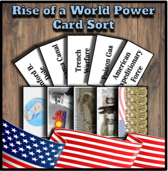 Preview of Rise of a World Power/ U.S. Expansionism Card Sort, TEK Aligned, STAAR REVIEW