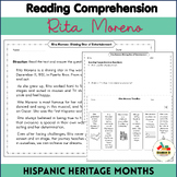 Rita Moreno Reading Comprehension Biography Famouns Hispan